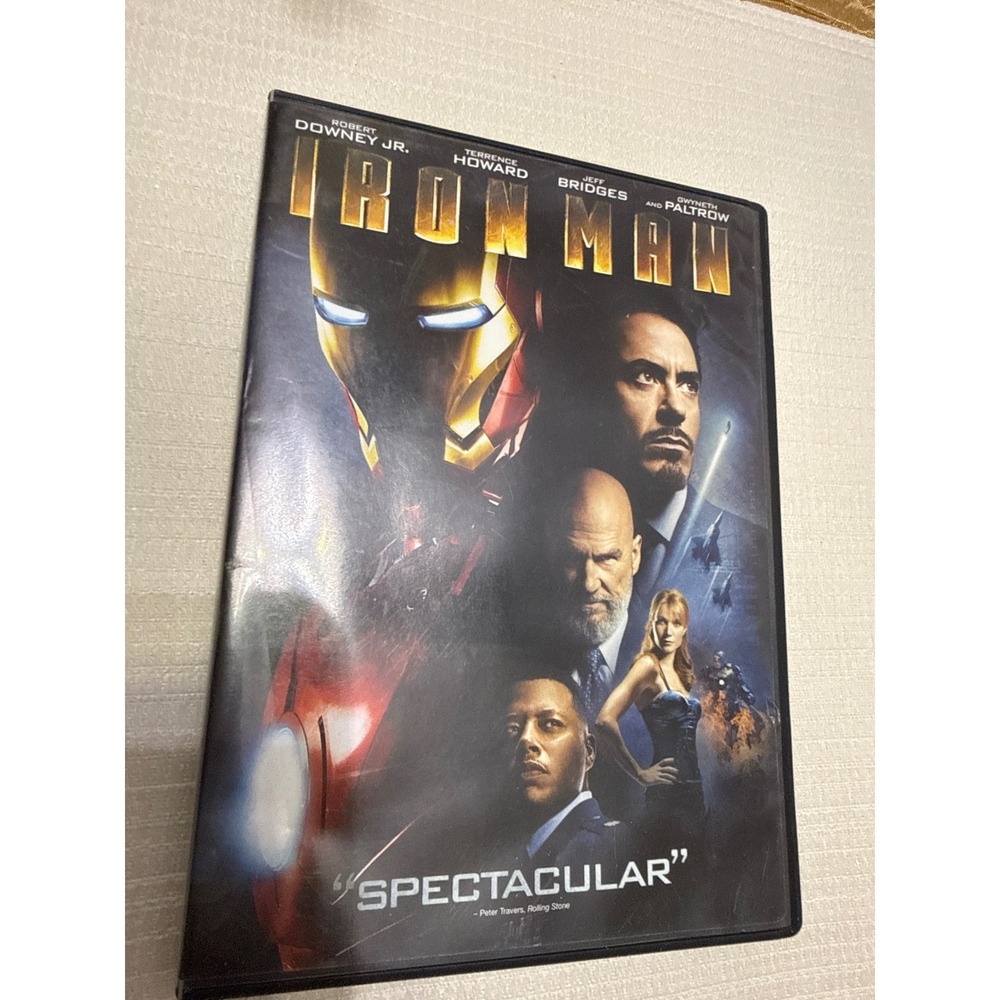 Iron‎ Man DVD 2008 Widescreen Marvel Robert Downey Jr Sci-Fi Superhero Movie